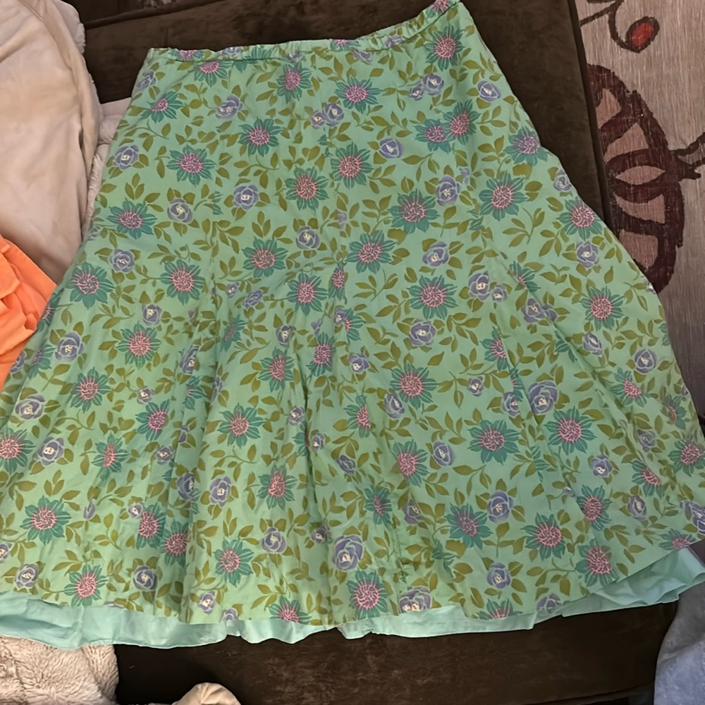 Garnet Hill Light Cotton ALine skirt